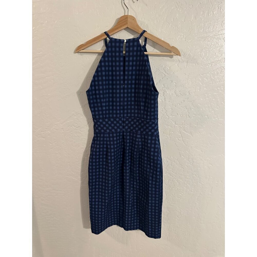 Y Banana Republic Blue Gingham Racer Back Mini Dress - Picture 7 of 11